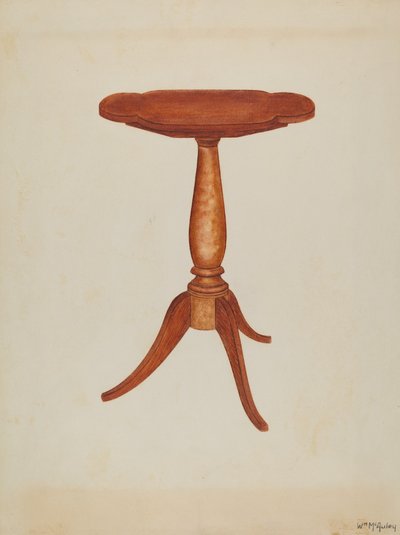 Tip-table or Cant-table by William McAuley