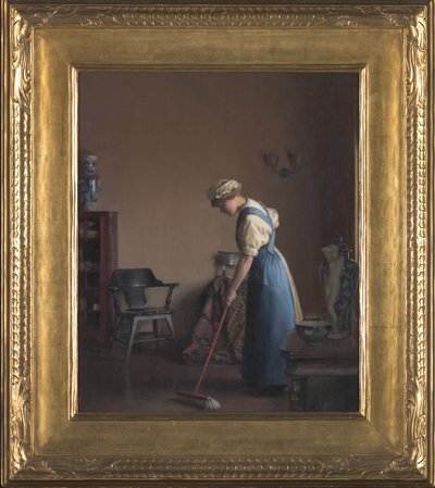 Girl Sweeping, c.1912 by William McGregor Paxton