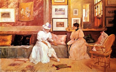 A Friendly Call by William Merritt Chase