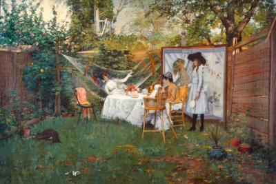 Breakfast Outdoors by William Merritt Chase