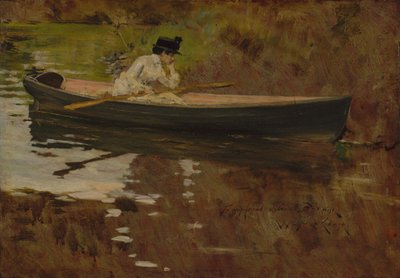 Mrs. Chase in Prospect Park by William Merritt Chase