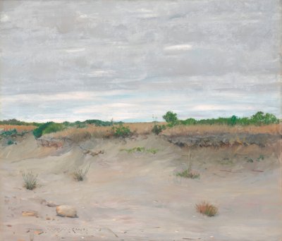 Windblown Sandy Beach by William Merritt Chase