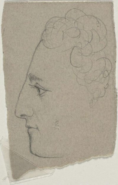 Profile Sketch by William Michael Harnett
