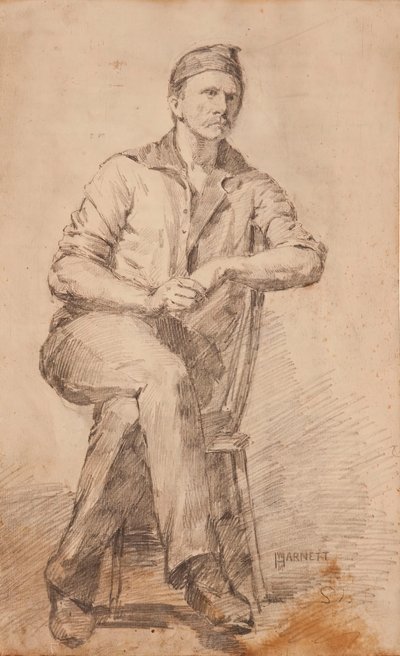 Seated Man, c. 1870 by William Michael Harnett