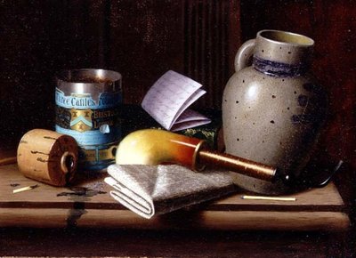 Still life with Three Castles Tobacco by William Michael Harnett