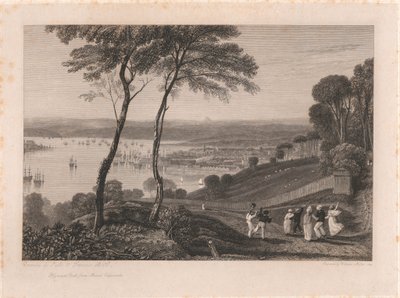 Plymouth Dock, from Mount Edgecumbe by William Miller