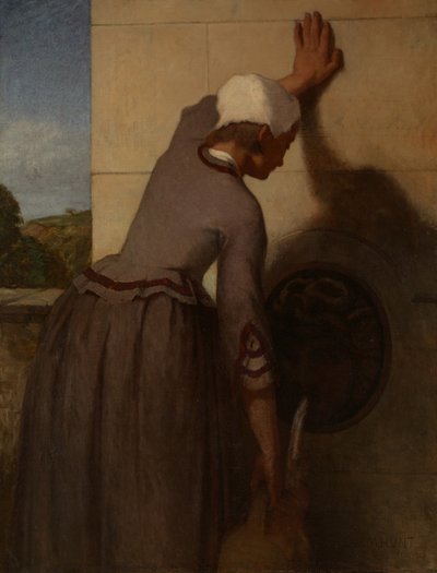 Girl at the Fountain by William Morris