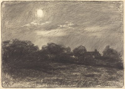 Evening, Farm Landscape by William Morris Hunt