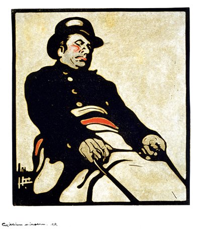 A Bus Driver in Knightsbridge Road by William Nicholson