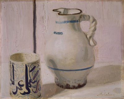Pink Still Life With Jug, 1935-36 by William Nicholson