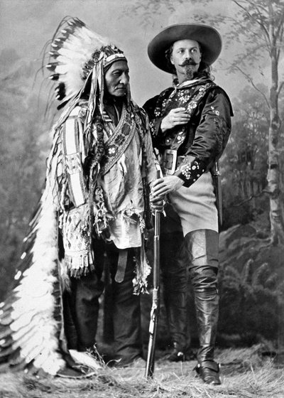 Sitting Bull and Buffalo Bill in 1886 by William Notman