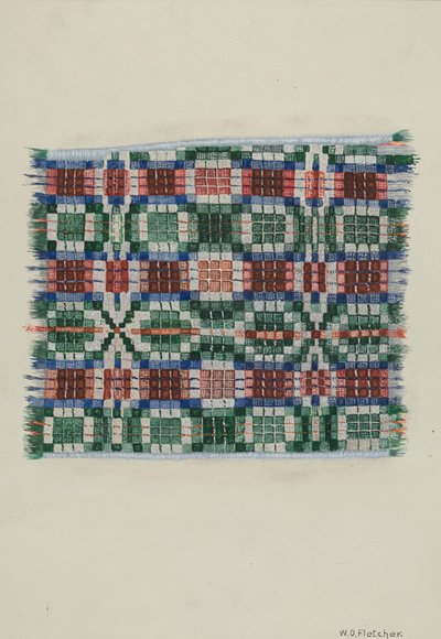 Handwoven Coverlet by William O. Fletcher