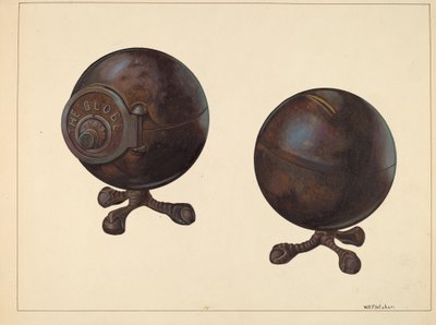 The Globe Coin Bank, c. 1938 by William O. Fletcher