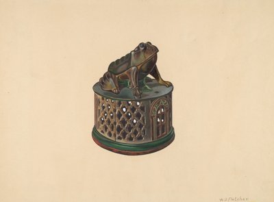 Toy Bank: Frog by William O. Fletcher