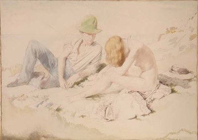The Draughtsman and His Model by William Orpen