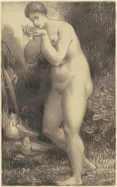 Nude Drinking at a Fountain by William P. Babcock