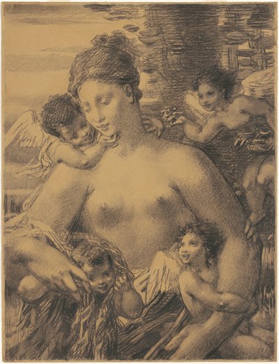 Nude with Cherubim by William P. Babcock