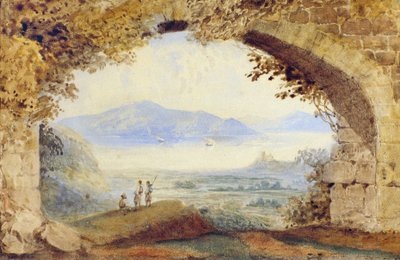 Greek Figures Below a Ruined Arch by William Page