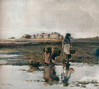 Mussel Picking by William Page Atkinson Wells