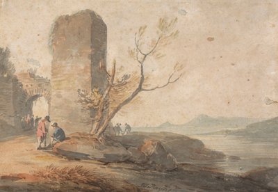 Figures by a Ruined Arch by William Payne