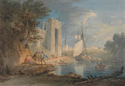 View at Caernarvon, Wales by William Payne