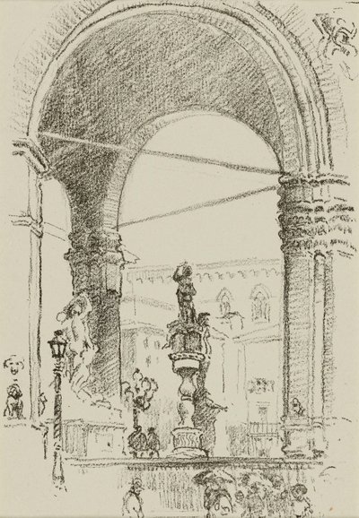 Loggia dei Lanzi by William Penhallow Henderson