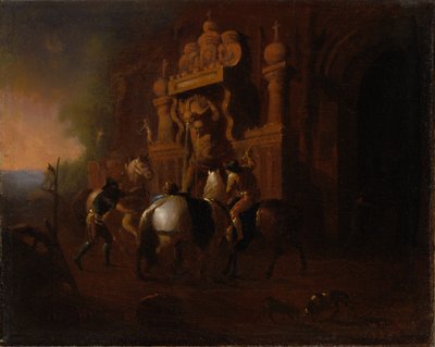 Horses at a Fountain, 1856-57 by William Rimmer