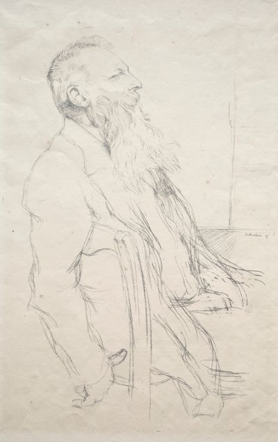 Auguste Rodin, 1897 by William Rothenstein