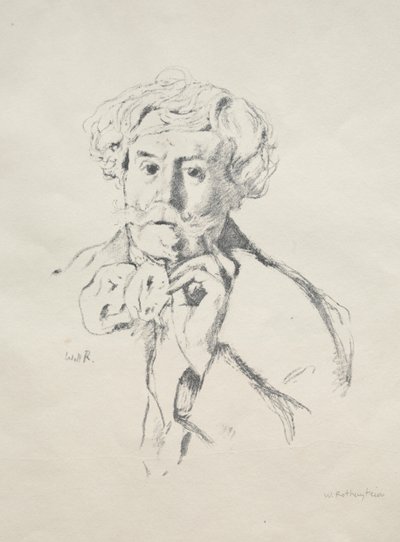 Edmond de Goncourt by William Rothenstein