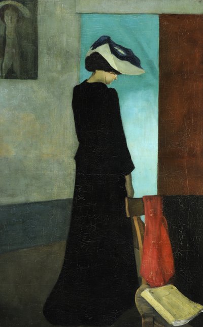 Interior (Lady with a Hat) by William Rothenstein