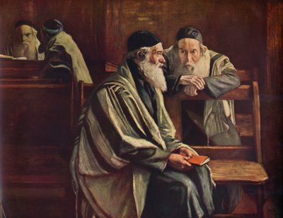 Jewish Synagogue, Spitalfields by William Rothenstein
