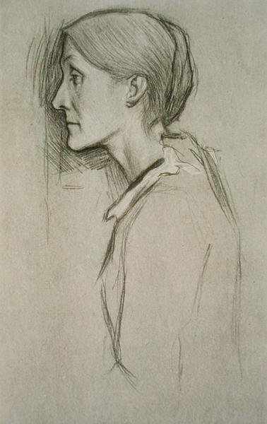 Portrait of Julia Stephen (1848-95) by William Rothenstein