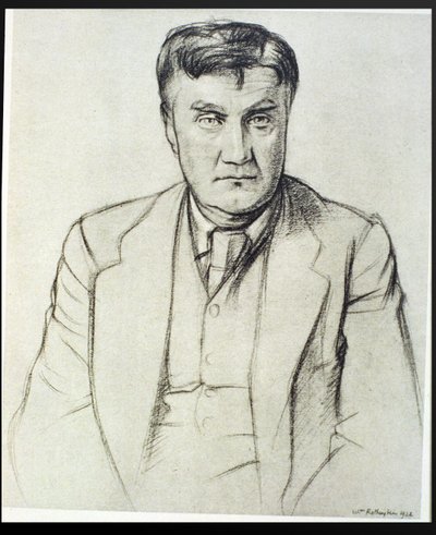 Portrait of Ralph Vaughan Williams (1872-1958) by William Rothenstein