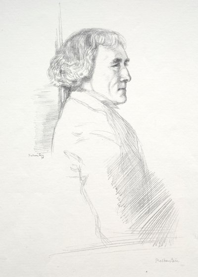 Sir Henry Irving, 1898 by William Rothenstein