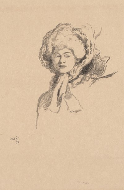 The Millamant or Bonnet and Powder by William Rothenstein