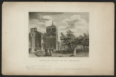 Back of the State House, Philadelphia by William Russell Birch