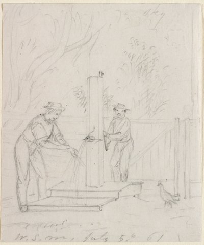 At the Pump by William Sidney Mount