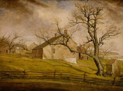 Long Island Farmhouses by William Sidney Mount