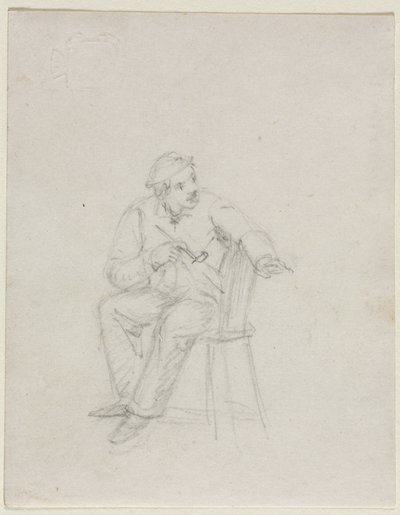 Man Smoking a Pipe by William Sidney Mount