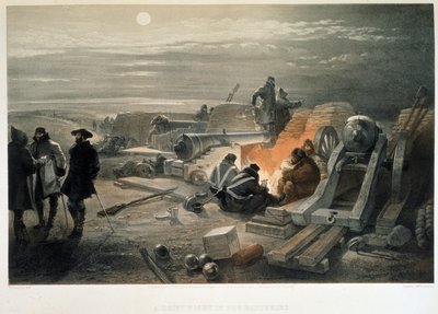 A Quiet Night in the Batteries by William Crimea Simpson