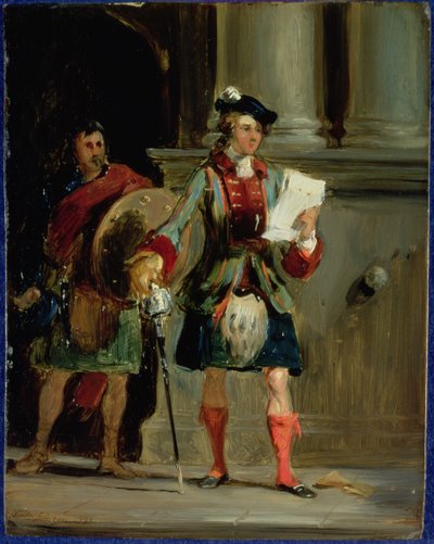 Prince Charlie at Holyrood by William Simson