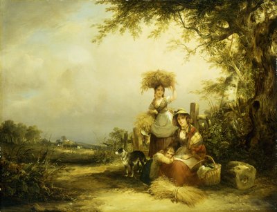 The Gleaners - Shirley, Hants by William Snr. Shayer