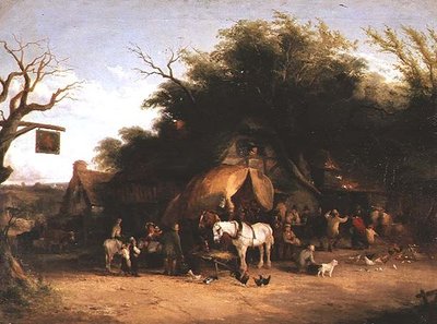 Travellers resting at a Country Inn by William Snr. Shayer