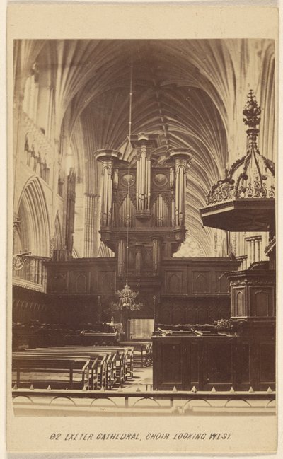 Exeter Cathedral, Choir Looking West by William Spreat