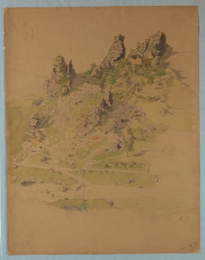 Calenfells Castle, near Kirn, Germany by William Stanley Haseltine