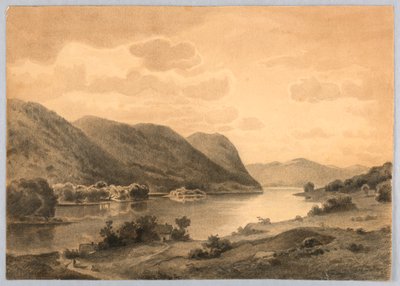 Study of Landscape, Hudson River, NY by William Stanley Haseltine