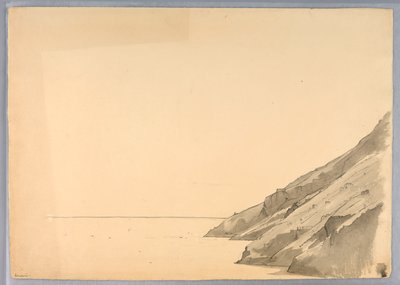 Study of Coastal Cliff, Amalfi, Italy by William Stanley Haseltine