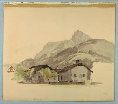 Study of Landscape, Brunnen, Switzerland by William Stanley Haseltine