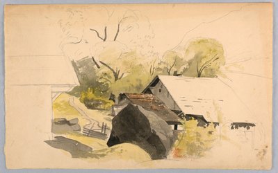 Study of Landscape, Switzerland by William Stanley Haseltine