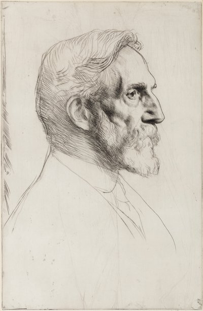 Portrait of Philip Norman by William Strang